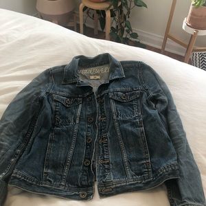 Fitted Madewell Blue Jean Jacket